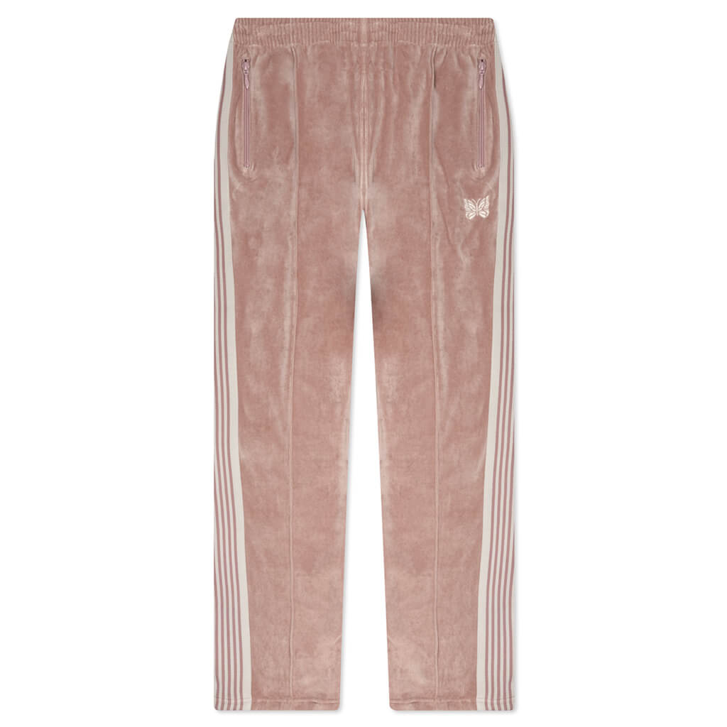 Narrow Track Pant C/PE Velour - Old Rose – Feature