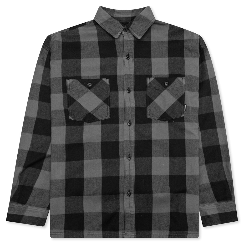 Buffalo Check L/S Shirt - Grey – Feature