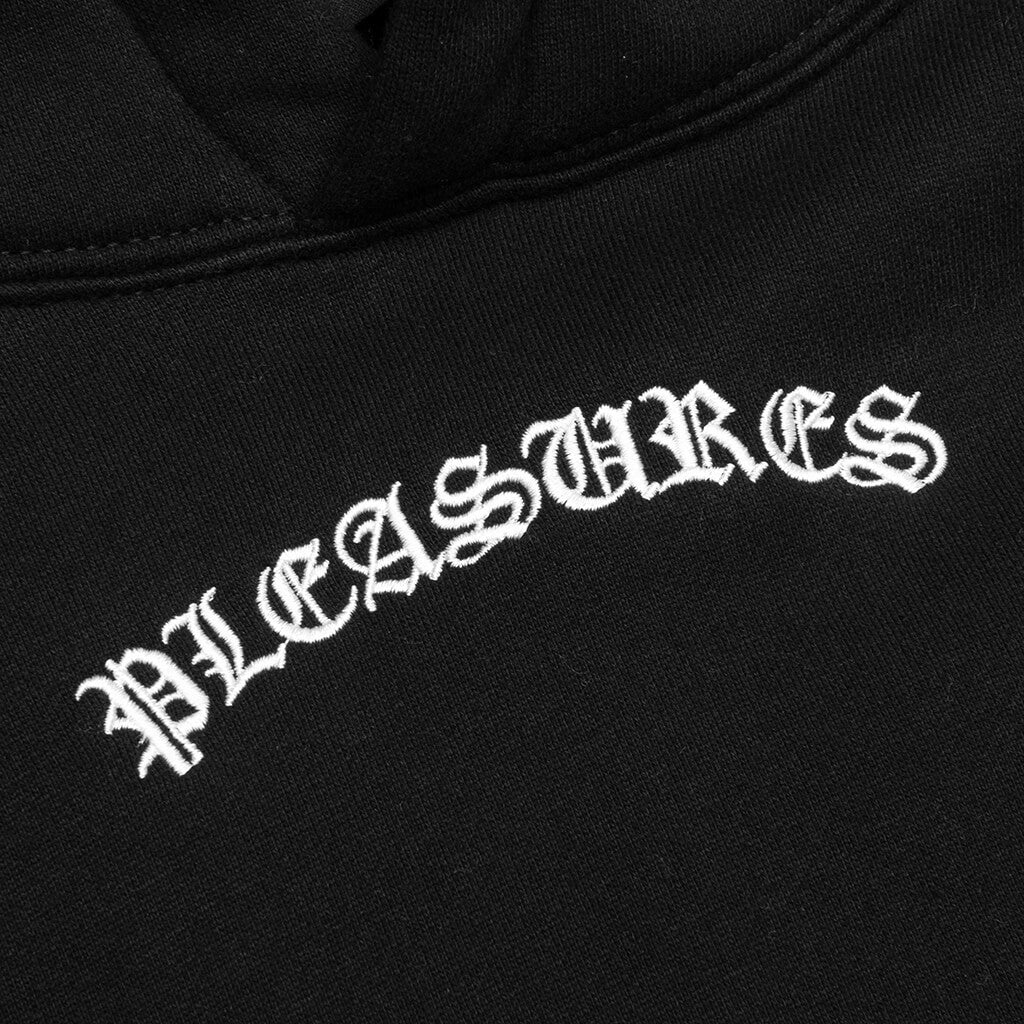 Pleasures black outlet metal hoodie