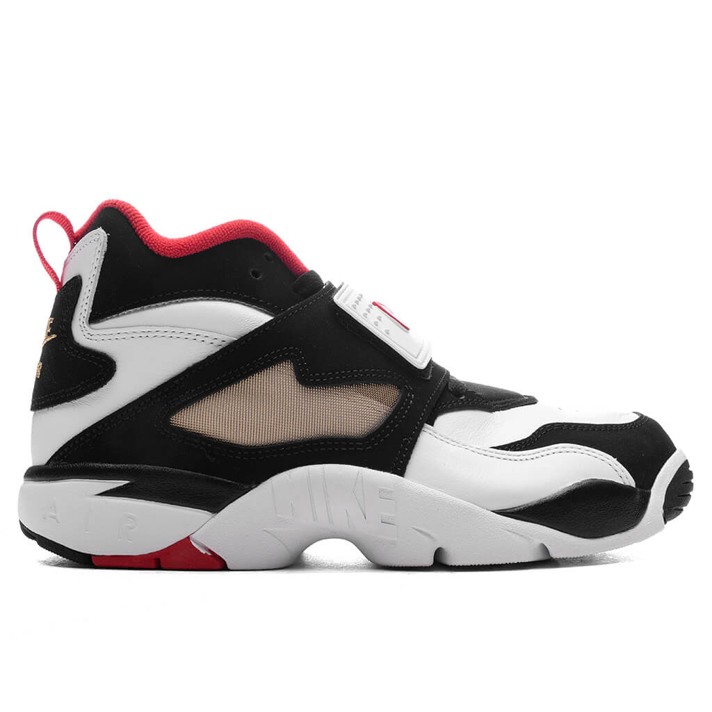 Air Diamond Turf White/Fire Red/Black/Metallic Gold – Feature