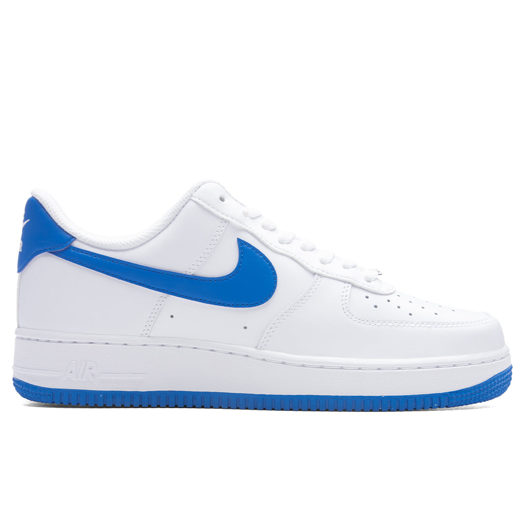 Nike white and deals blue air force 1