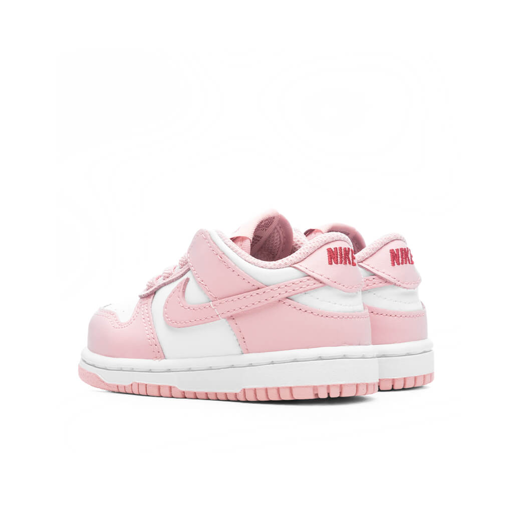 dunk low pink glaze white