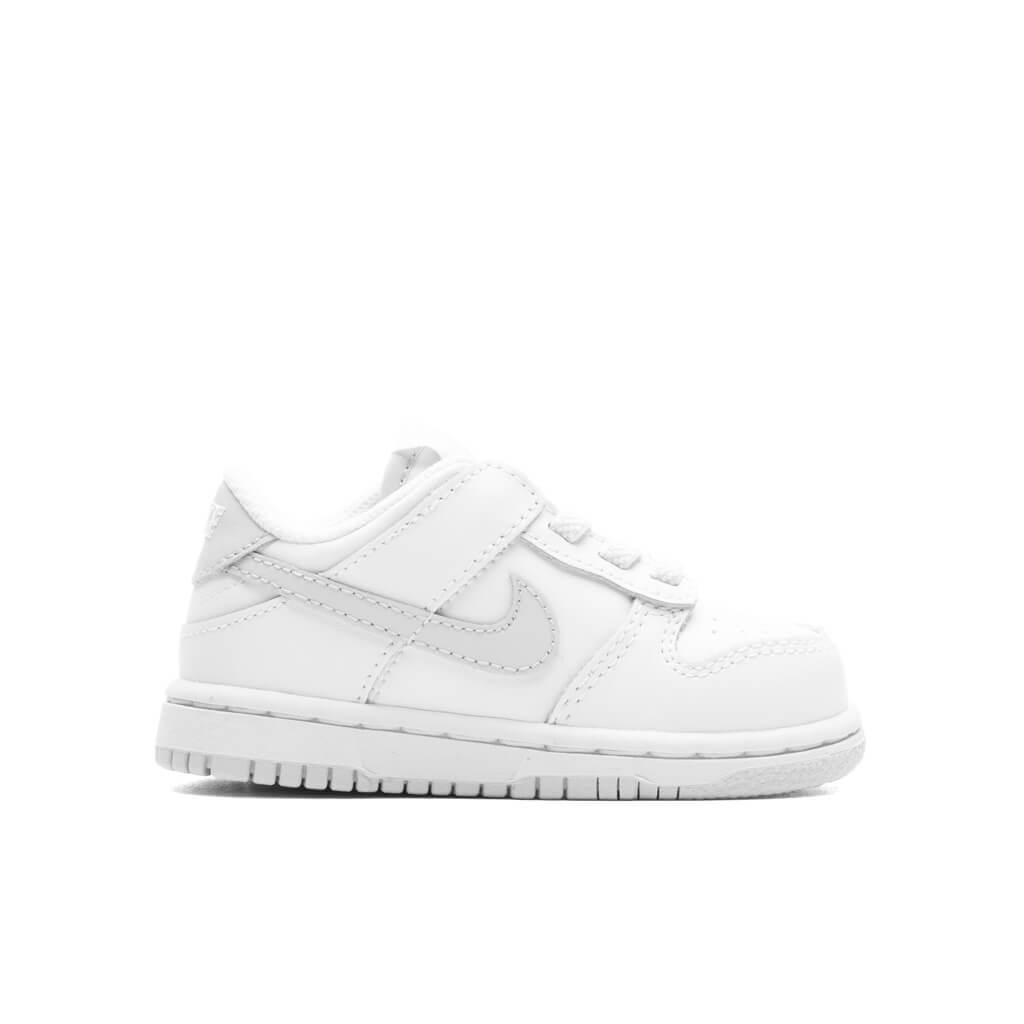 Kid's Dunk Low White/Pure Platinum