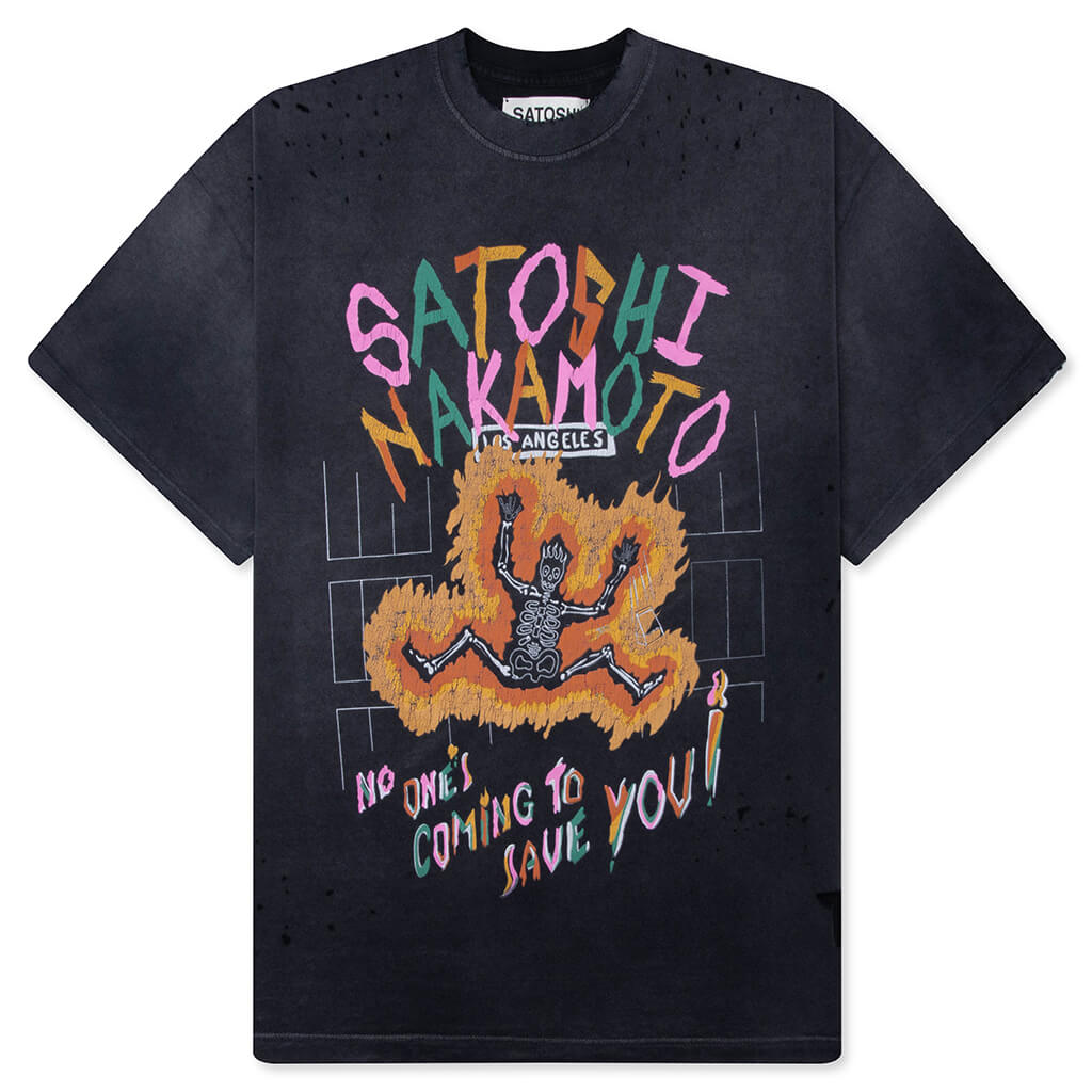 No Savior Tee - Washed Black – Feature