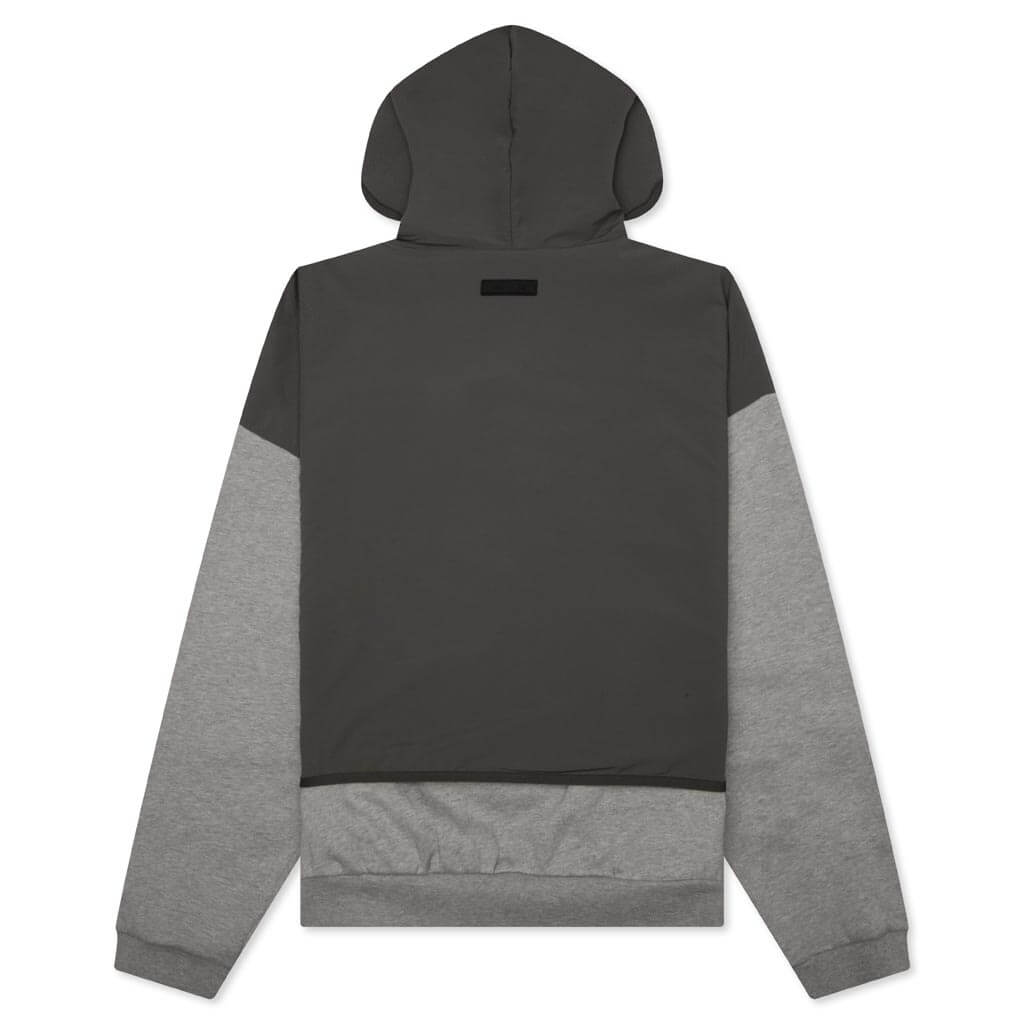 Nylon Fleece Hooded Sweater