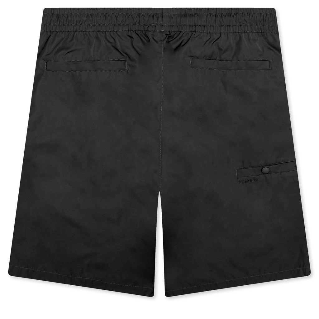 Andre Nylon Short - Black – Feature