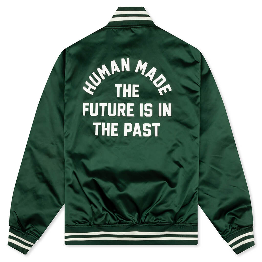 Nylon Stadium Jacket - Green – Feature