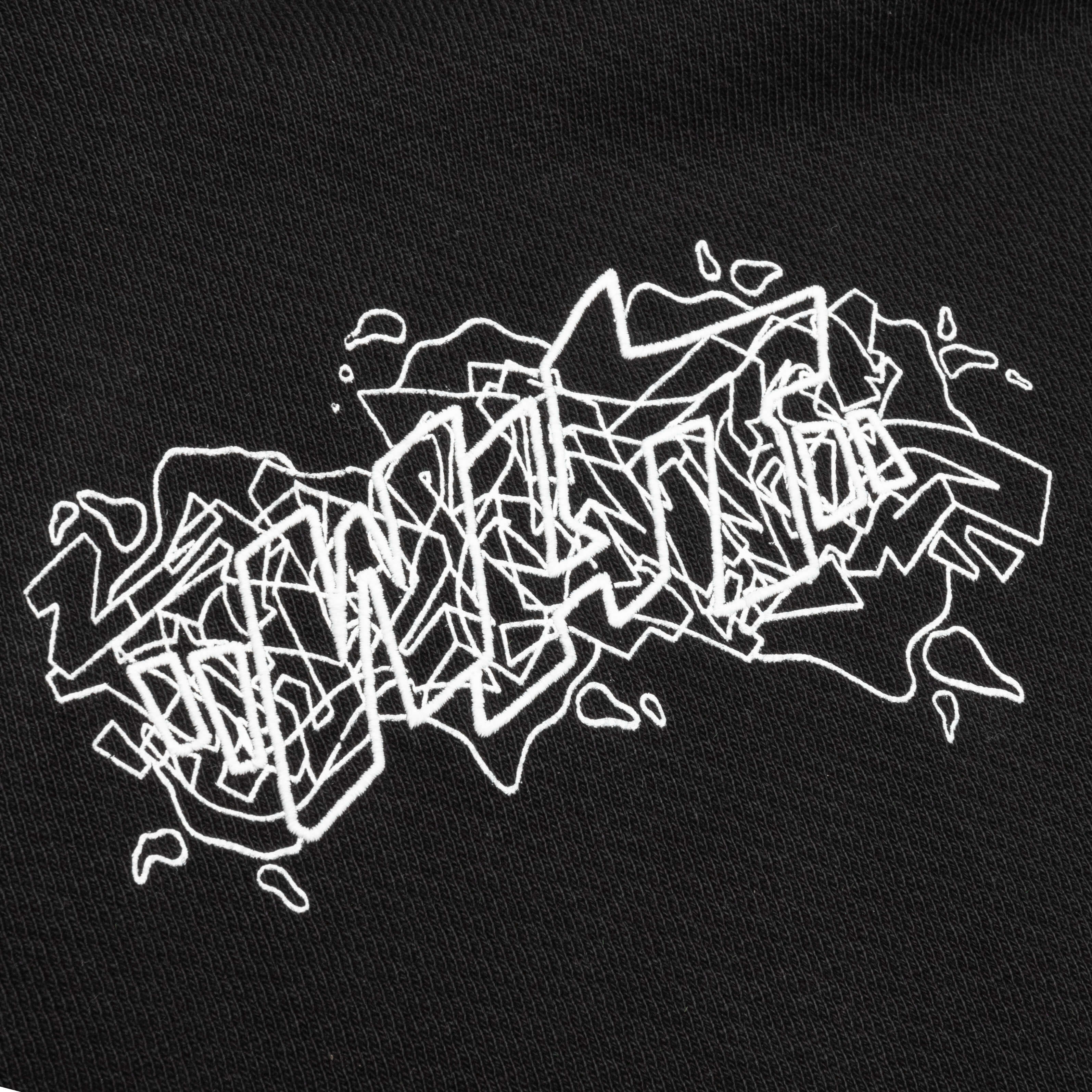 Graffiti Layerz Slim Hoodie - Black/White – Feature