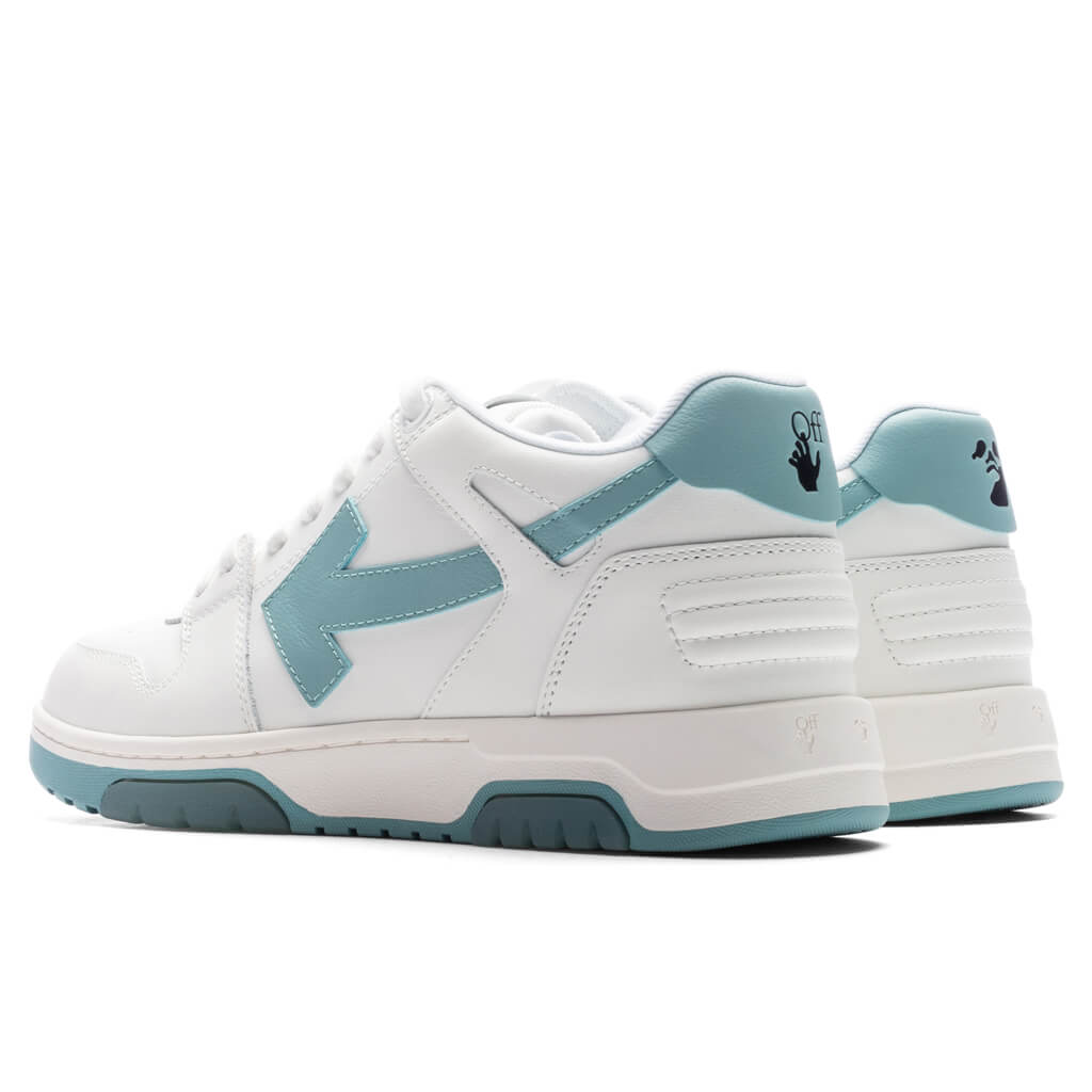 Off-White c/o Virgil Abloh Out Of Office Calf Leather Sneaker In White/mint