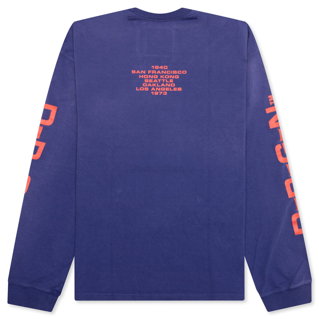 Origins Bleached L/S Tee - Bleached Blue – Feature