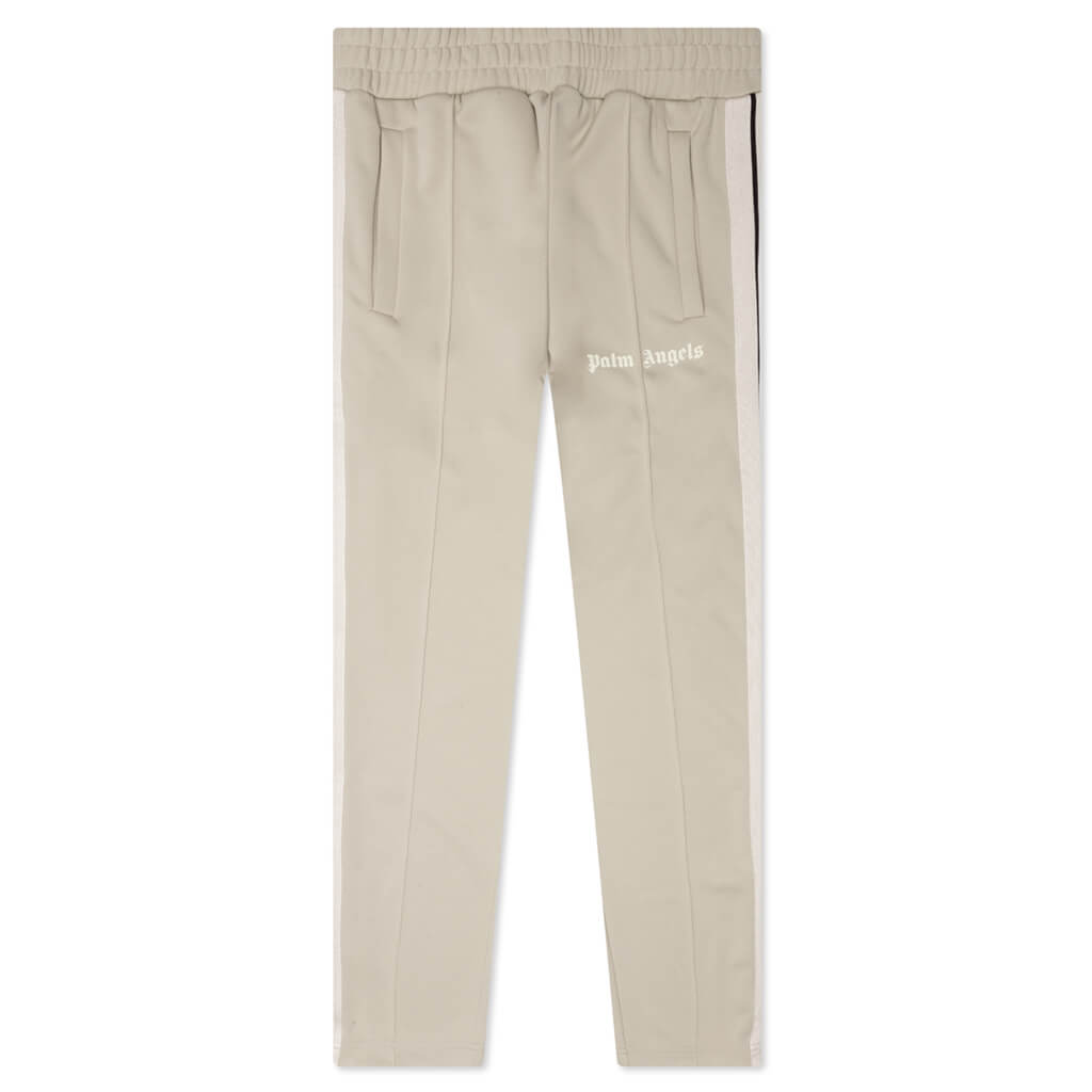 Polyester Palm Angels Track Pants White Trousers Palm Angels Beige