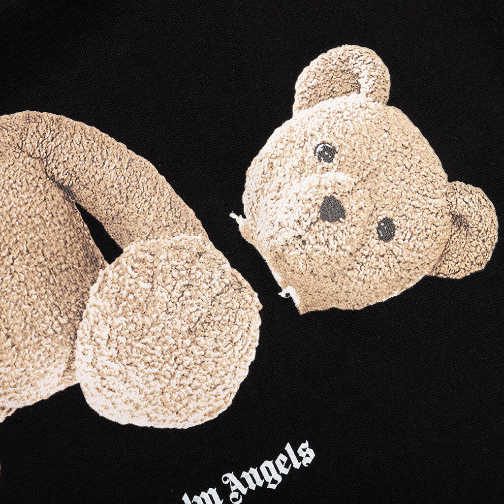 Bear Cotton Jersey T Shirt in Black - Palm Angels Kids
