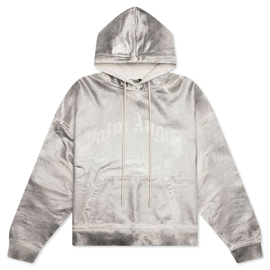 Metallic Hoodie Grey/White – Feature