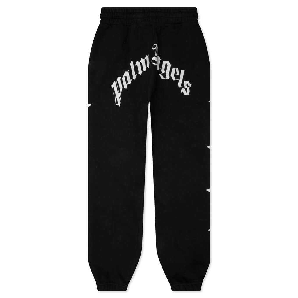 Patched Stars Vintage Sweatpants Black/White – Feature