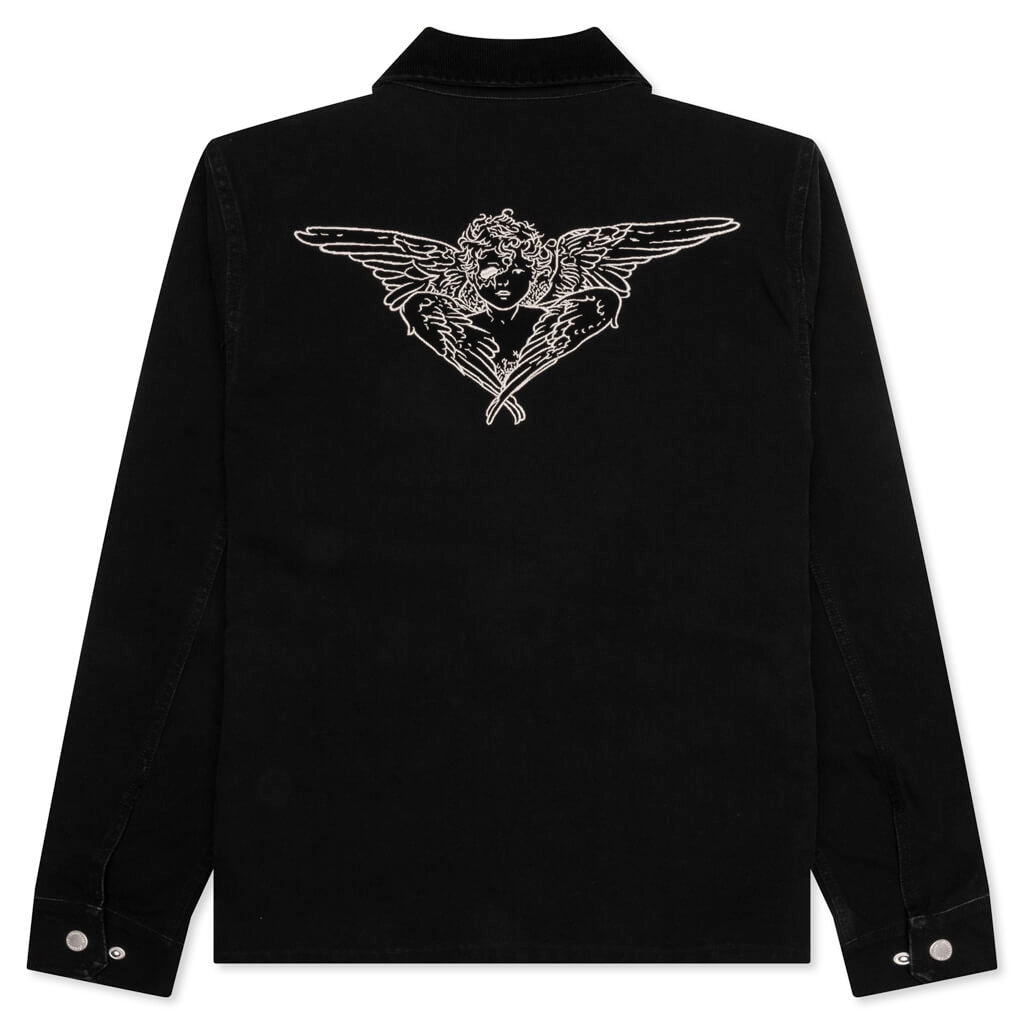 Off-White c/o Virgil Abloh Eagle-Embroidered Bomber Jacket in Black for Men