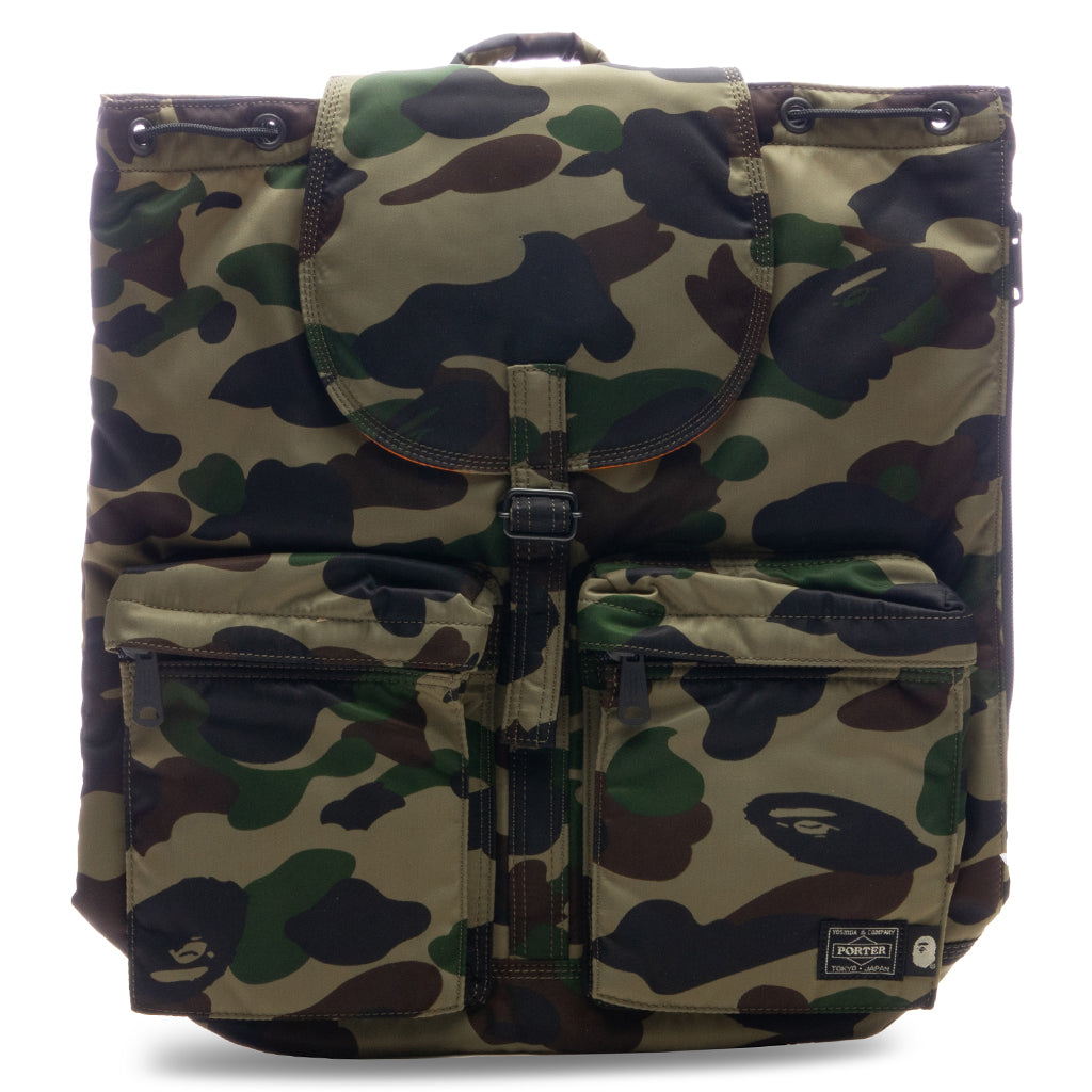 A Bathing Ape x Porter 1st Camo Rucksack - Green – Feature