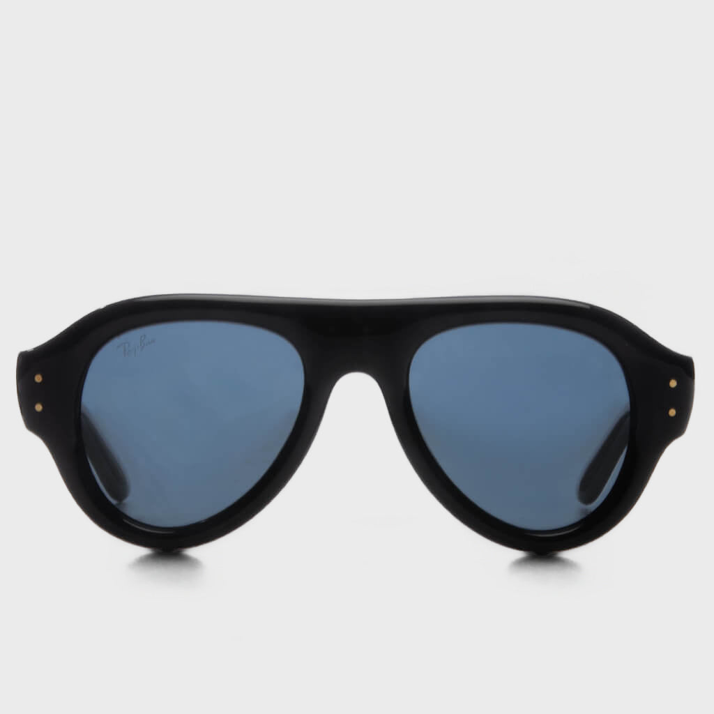 Ray-Ban x A$AP Rocky Aviator Puffer - Black Frame/Dark Blue Lens