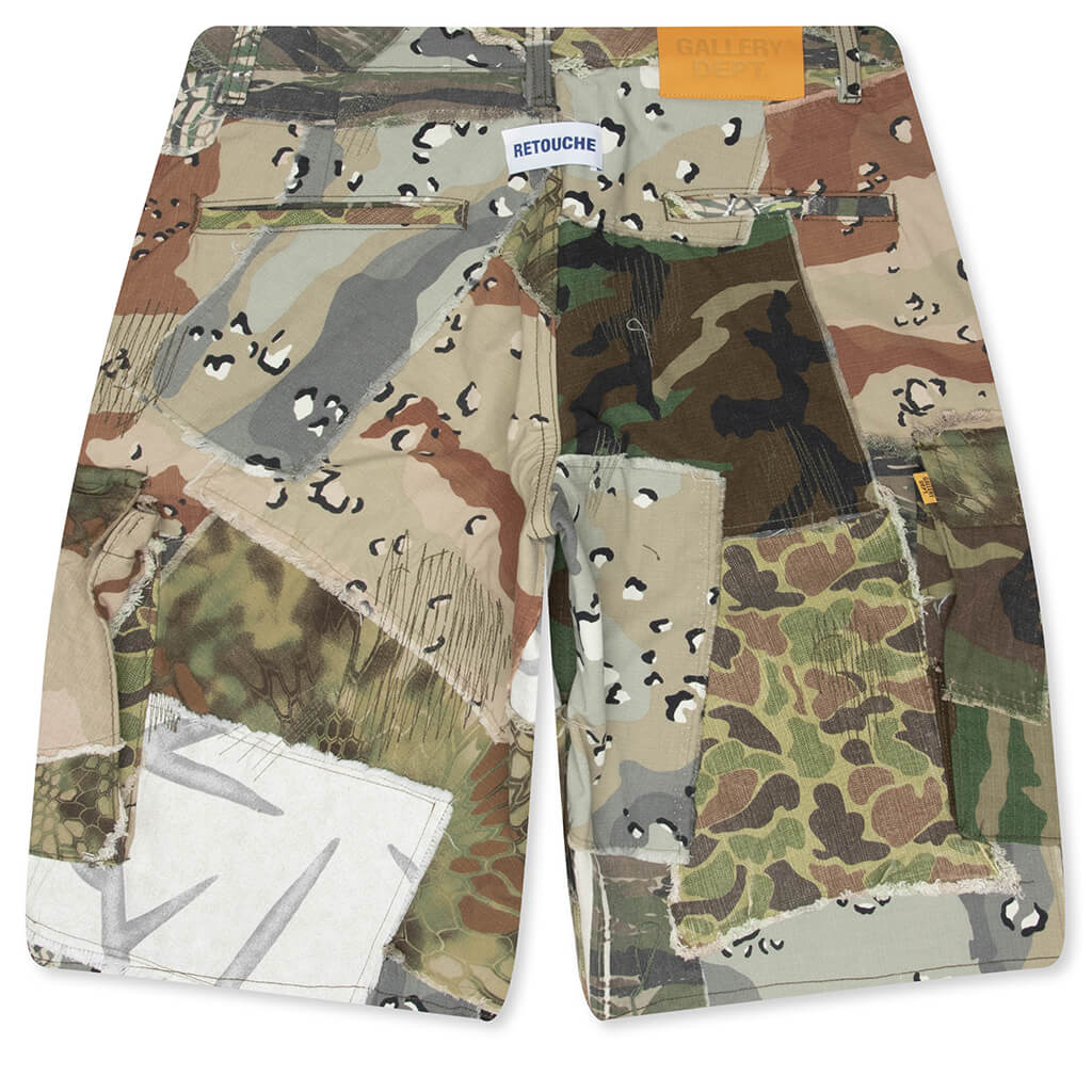 Retouche Camo Patchwork Kenzie Shorts - Mixed Camo – Feature