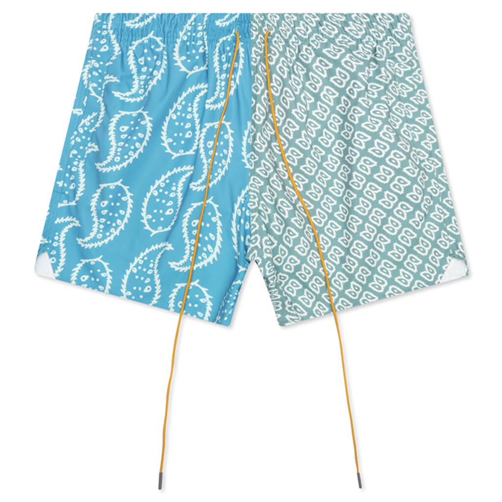 Rhude Blue Bandana Swim Shorts