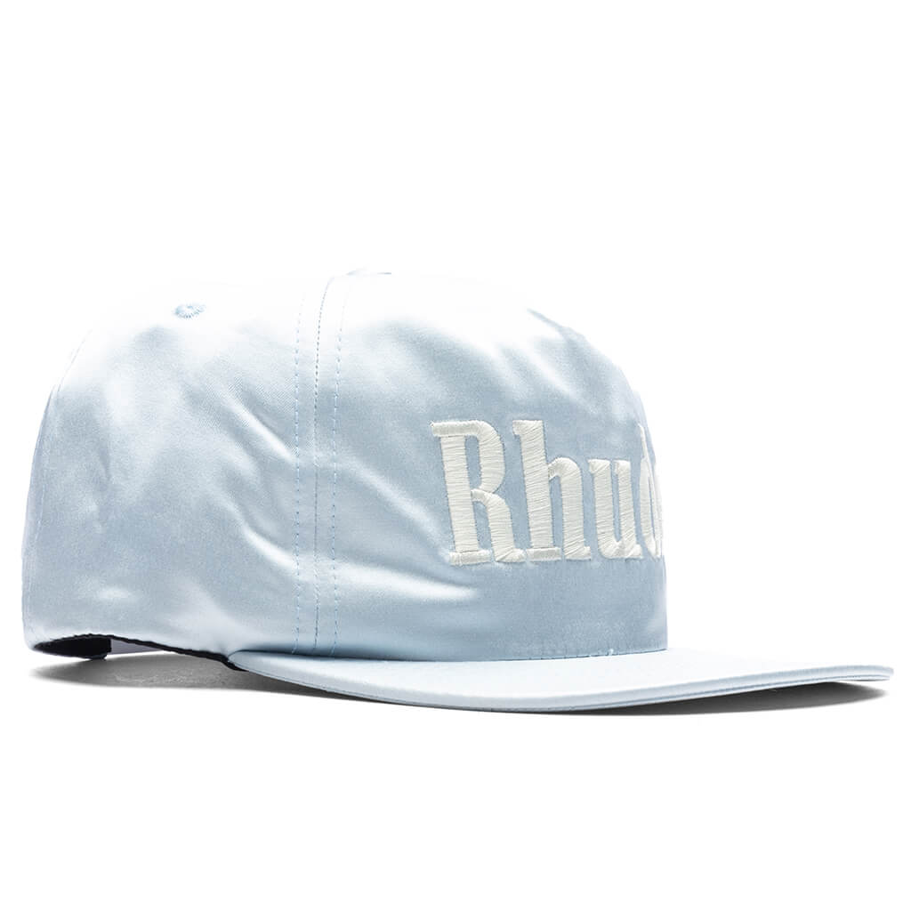 RHUDE LIGHT BLUE CAP Rhude Satin Logo Hat – Oneness Boutique main image 2