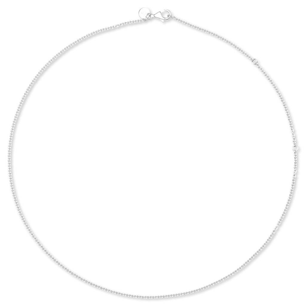 Silver Rolo silver chain necklace, Tom Wood