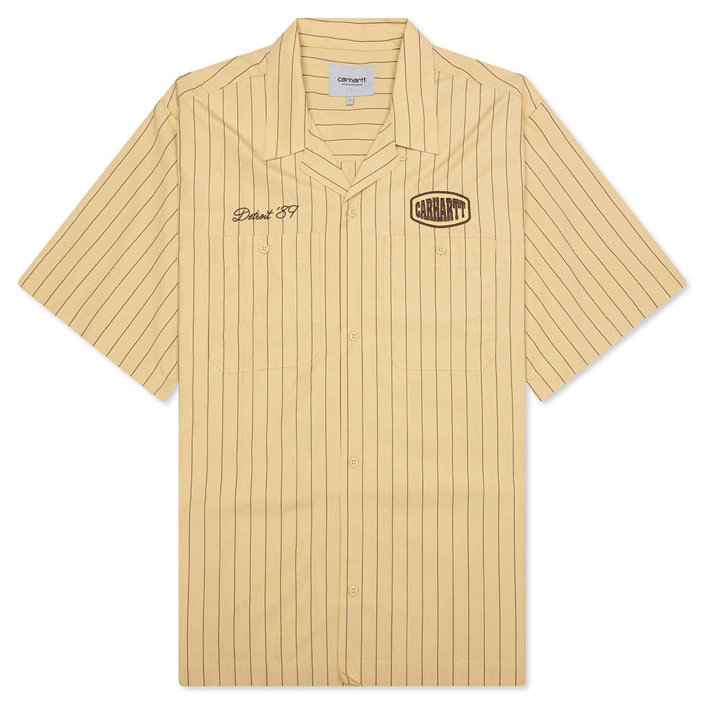 S/S Hendry Shirt - Seaton Stripe/Straw/Liberica – Feature