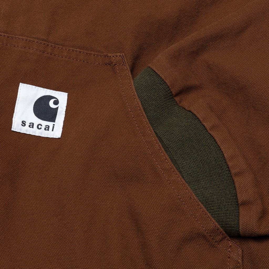 Sacai x Carhartt WIP Washed Duck Hooded Blouson - Dark Beige – Feature
