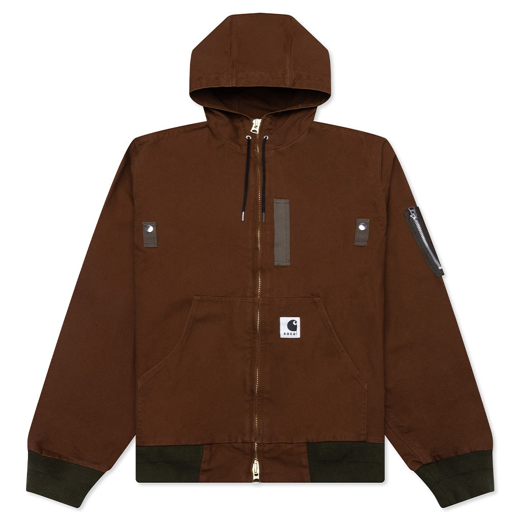 Sacai x Carhartt WIP Washed Duck Hooded Blouson - Dark Beige