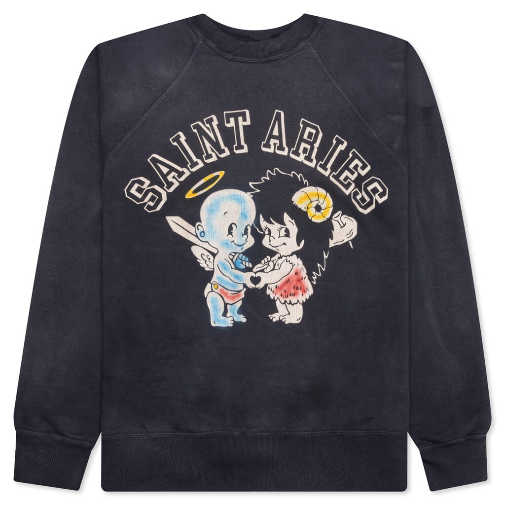 Saint Aries Crewneck - Black – Feature