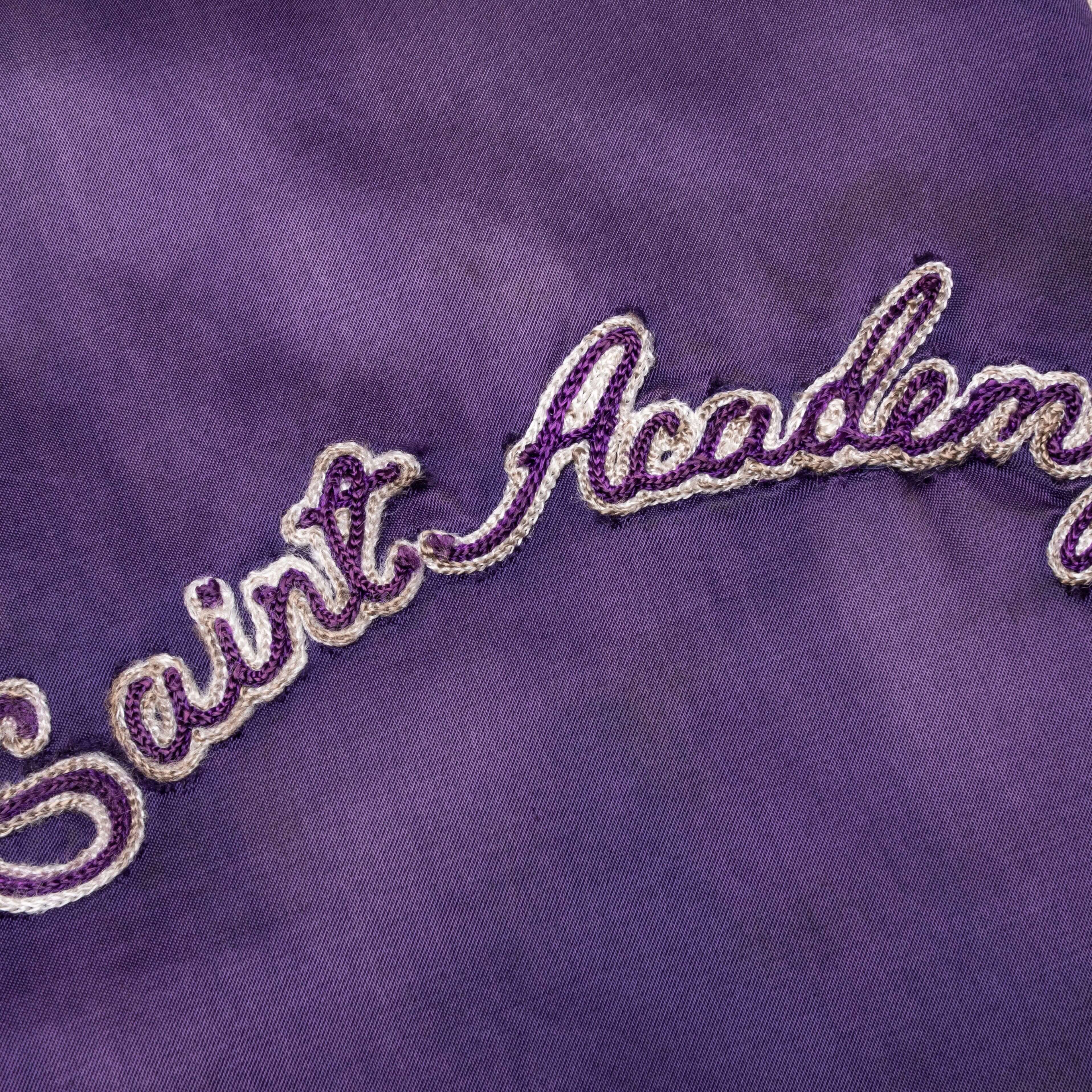 Saint Michael Stadium Jacket - Purple/Pink