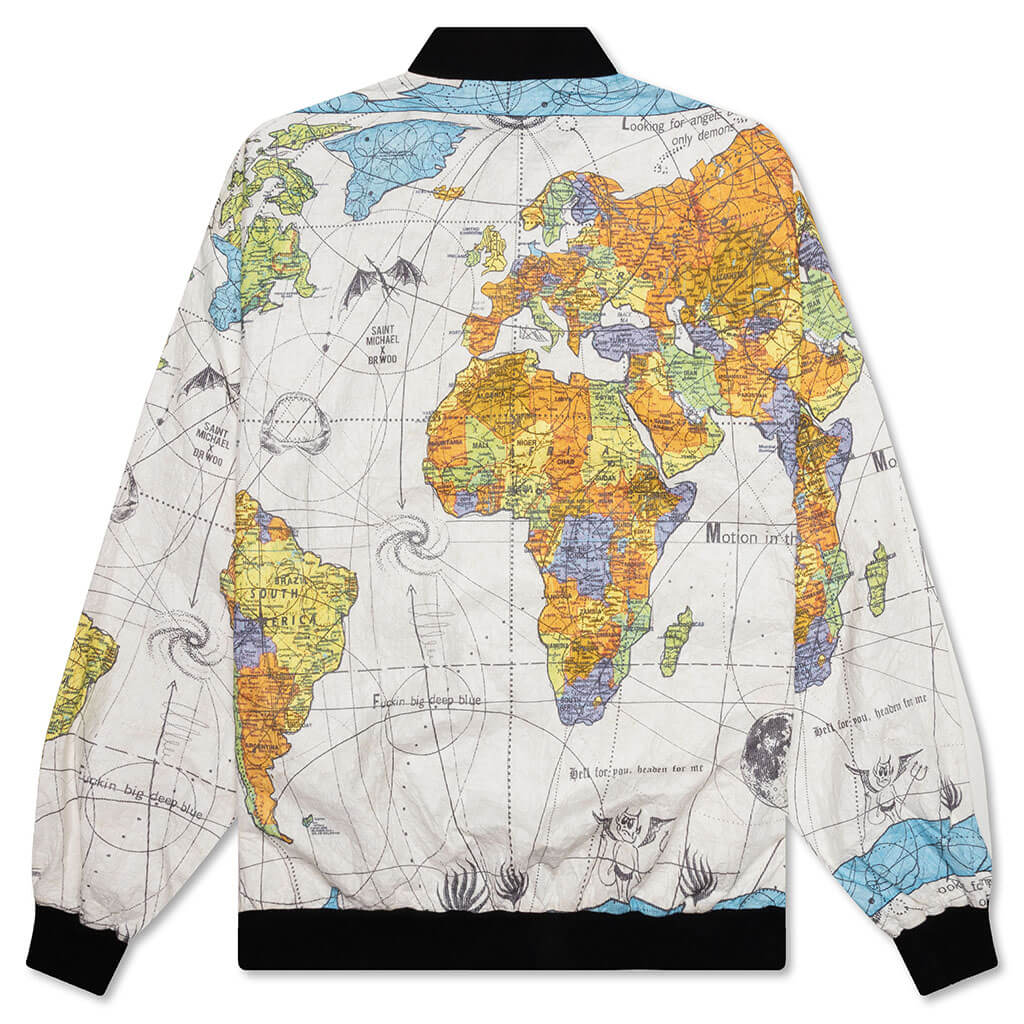 Saint Michael x Dr. Woo World Map Jacket - White – Feature