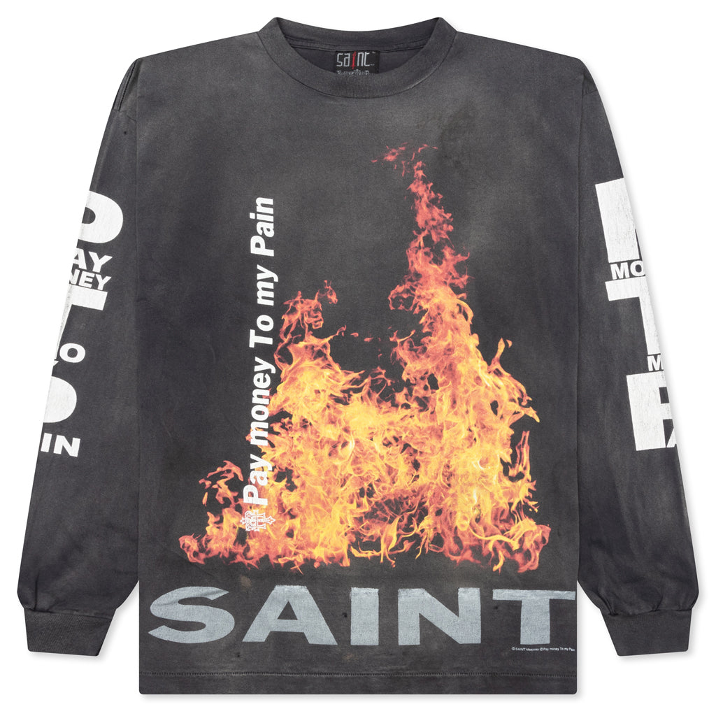 Saint Michael x Pay Money To My Pain SR To SS L/S Tee - Black – Feature