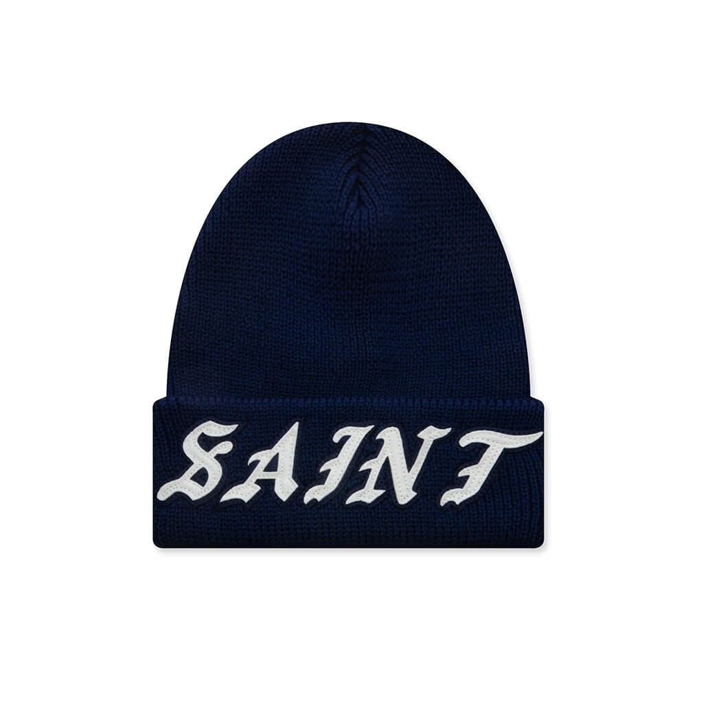 Saint Knit Beanie - Navy – Feature
