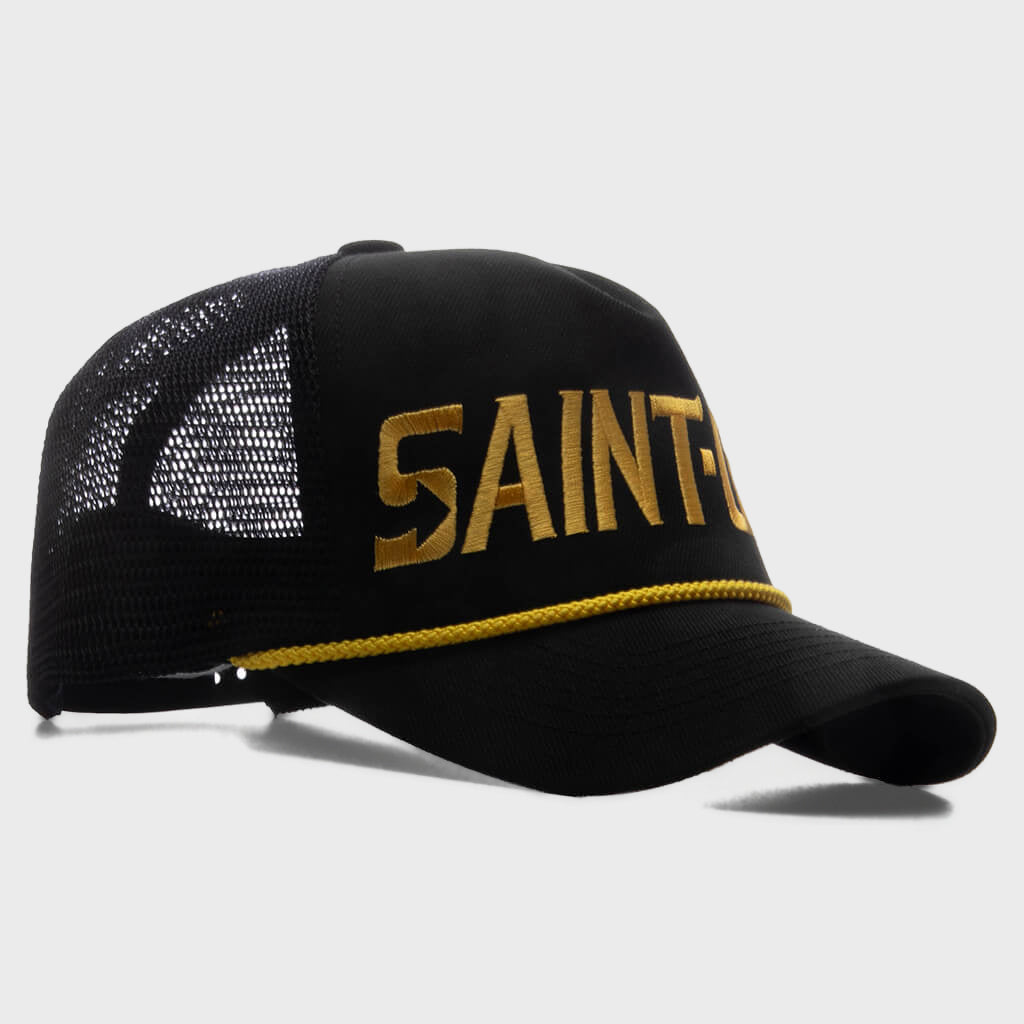 ©SAINT M×××××× 26SS SAINT ONE MESH CAP Saint One Mesh Cap - Black – Feature