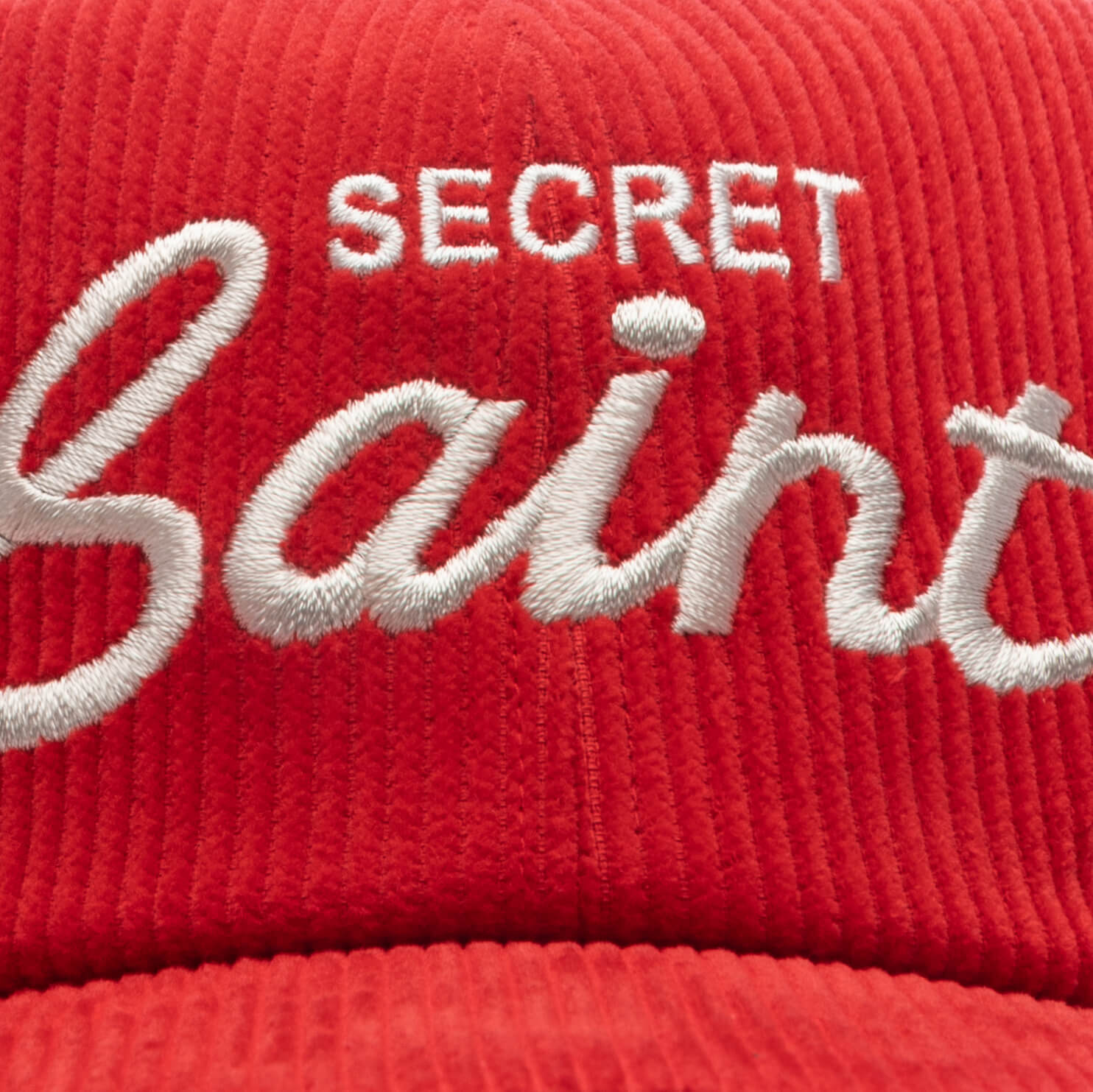 新品 SAINT MICHAEL SECRET SAINT CAP Red Secret Saint Corduroy Hat “Red”