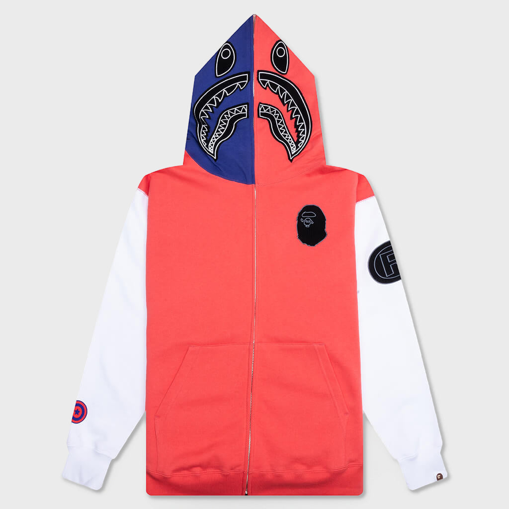 シャークん　パーカー Shark Full Zip Hoodie Japan - Red – Feature