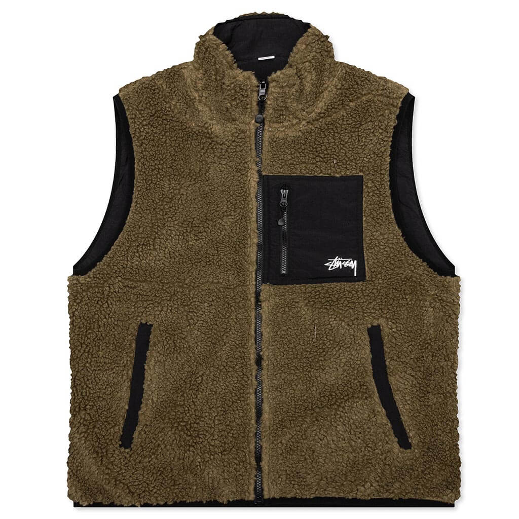 Sherpa Reversible Vest Teal