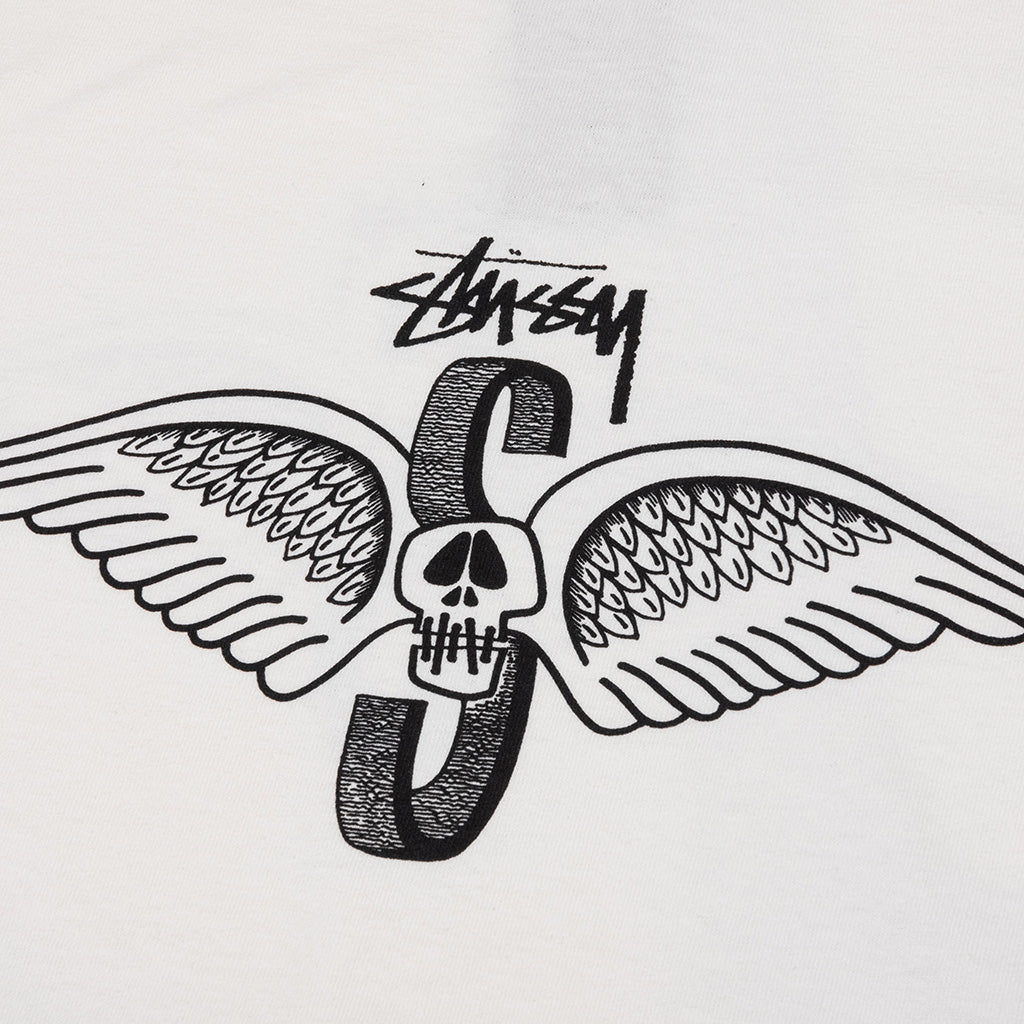 Skull Wings Pigment Dyed L/S Tee - Natural – Feature