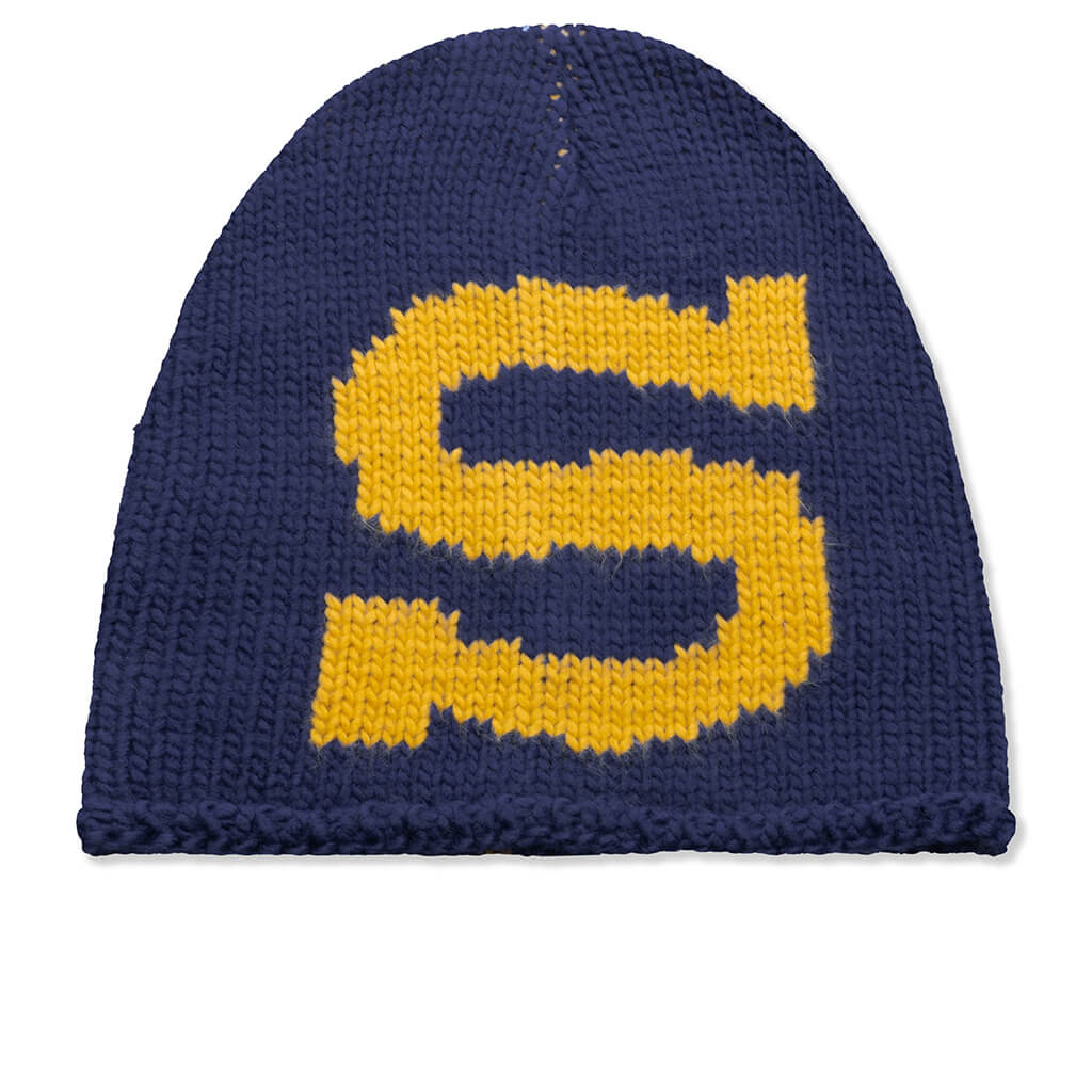 Skullcap Knit Burly S - Navy – Feature