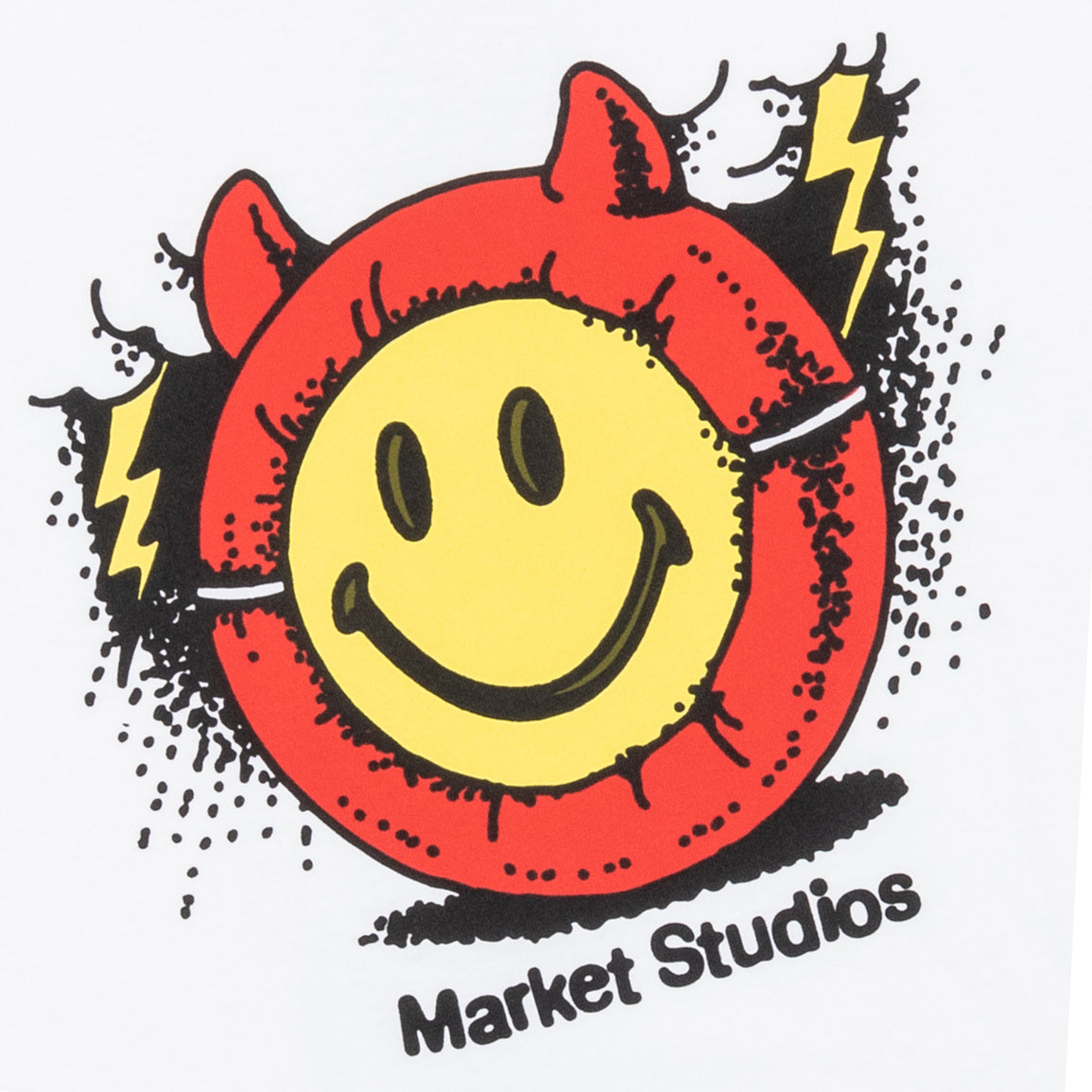 スマイリーマスクTシャツ - 白 – Feature