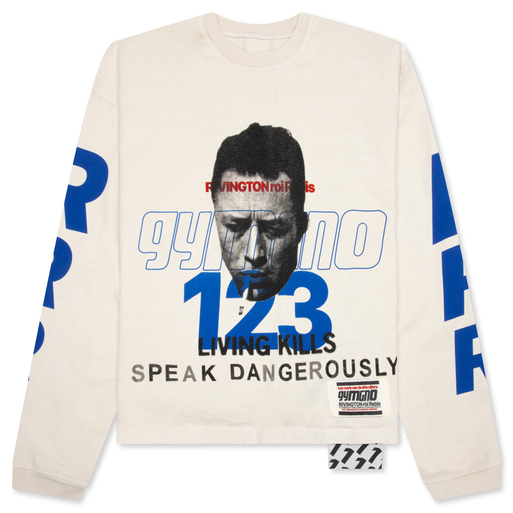 Speak Dangerously L/S Tee - Vintage White – Feature Speak Dangerously L/S Tee - Vintage White – Feature