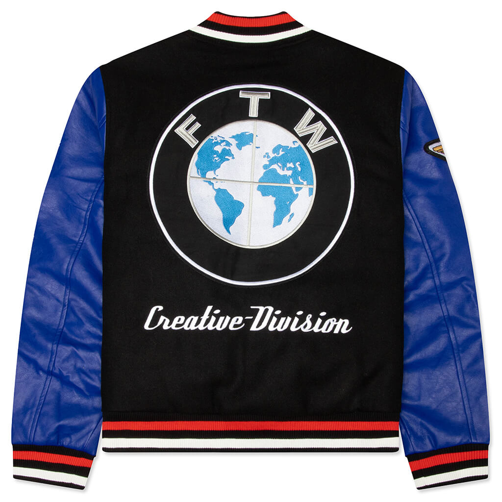Sponsorship Varsity Jacket - Black/Blue – Feature