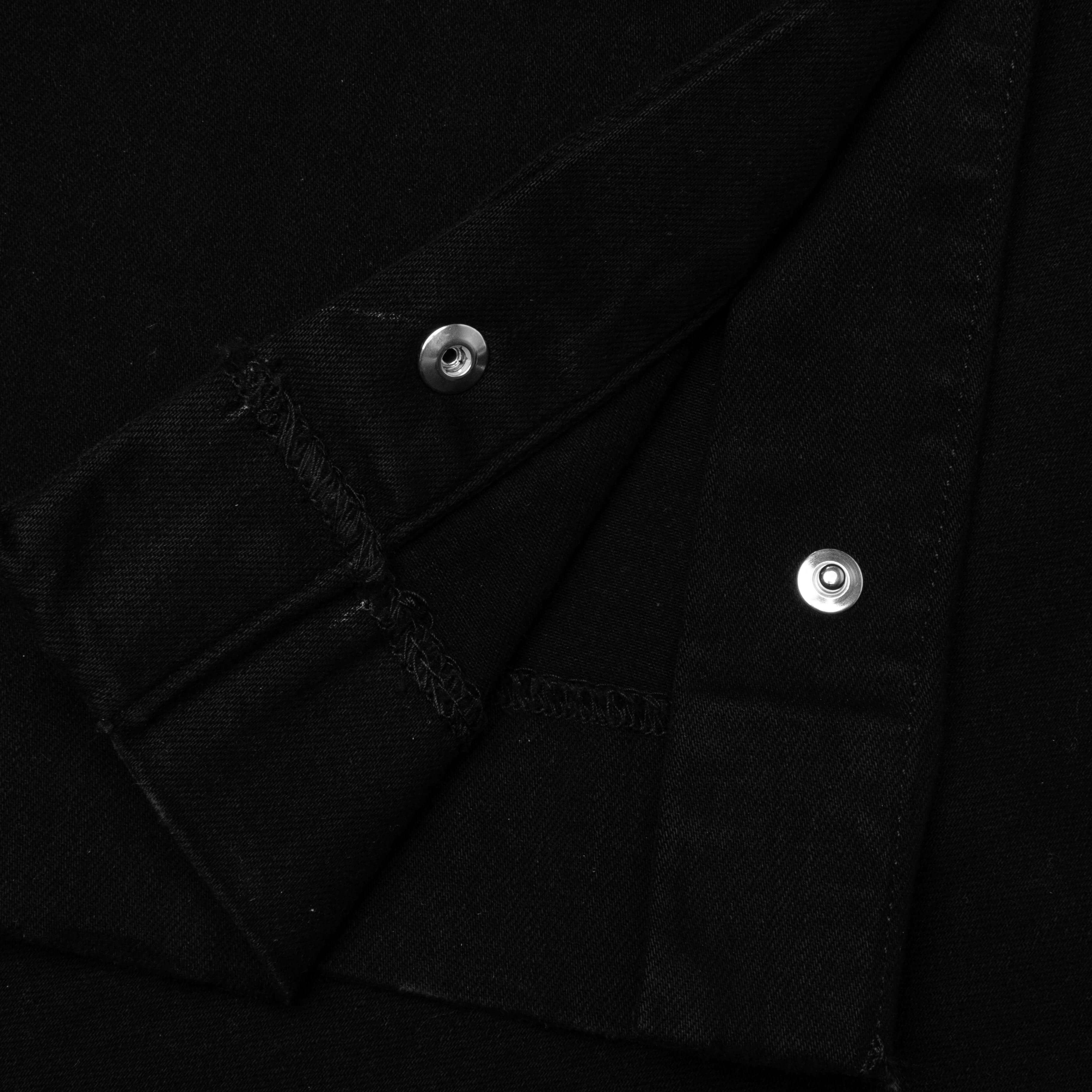 Stack Kick Flare Jean Black Feature