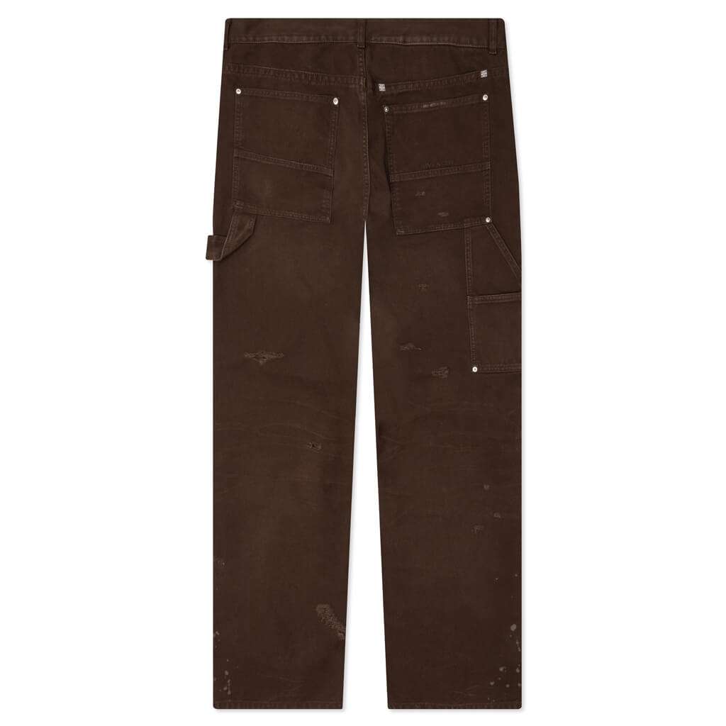STUDDED CHOPPER CARPENTER PANT / VINTAGE BLK