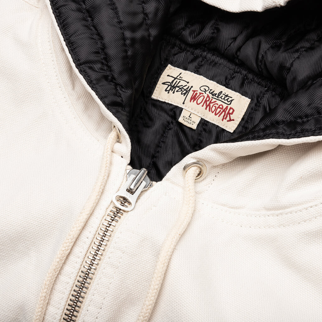 Canvas Insulated Work Jacket - Bone – Feature
