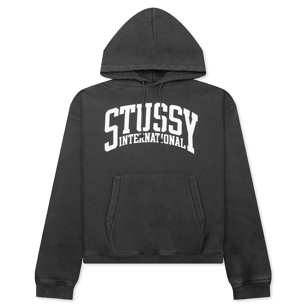 Stussy Intl Relaxed Hoodie - Washed Black – Feature