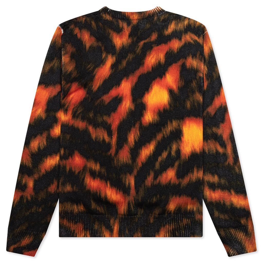 Printed Fur Sweater - Tiger