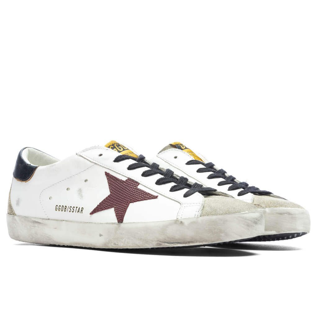 Super-Star Sneakers - White/Taupe/Bordeaux/Black – Feature