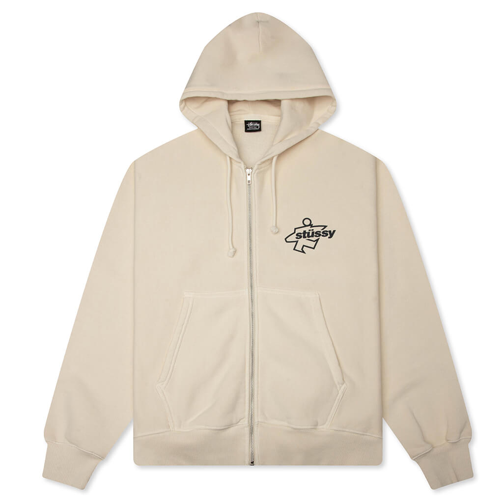 Surf Size Garment Dyed Zip Hood - Bone – Feature