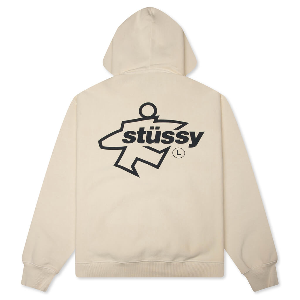 Surf Size Garment Dyed Zip Hood - Bone – Feature